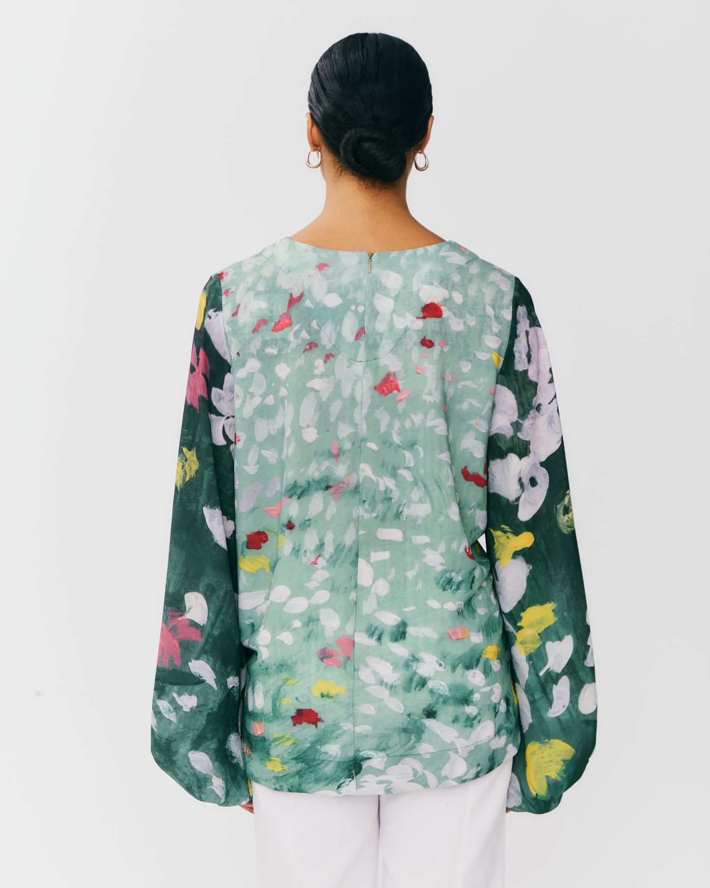 Blusa Rosetta Estampa Fuga Verde