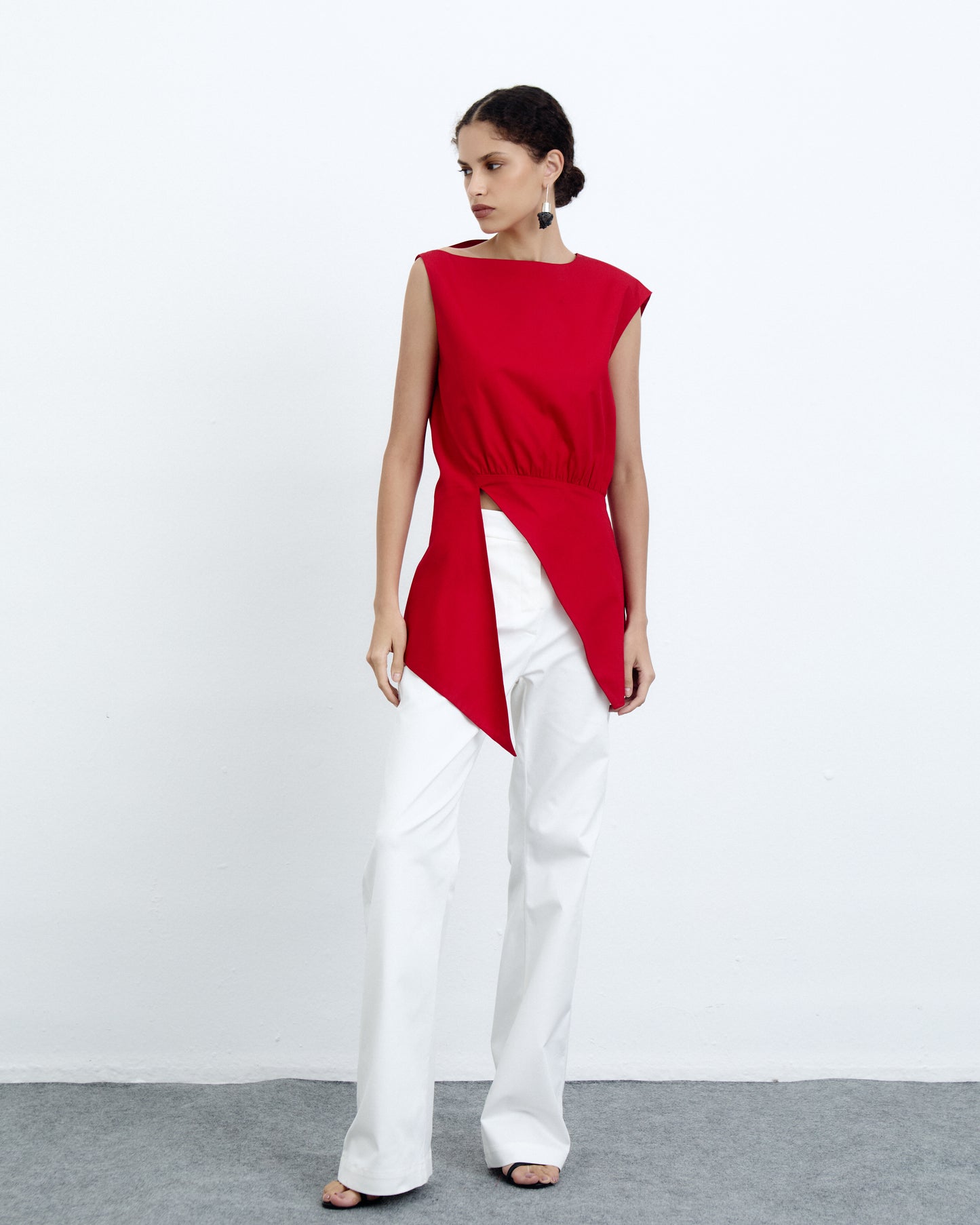 Blusa Fenda Vermelho