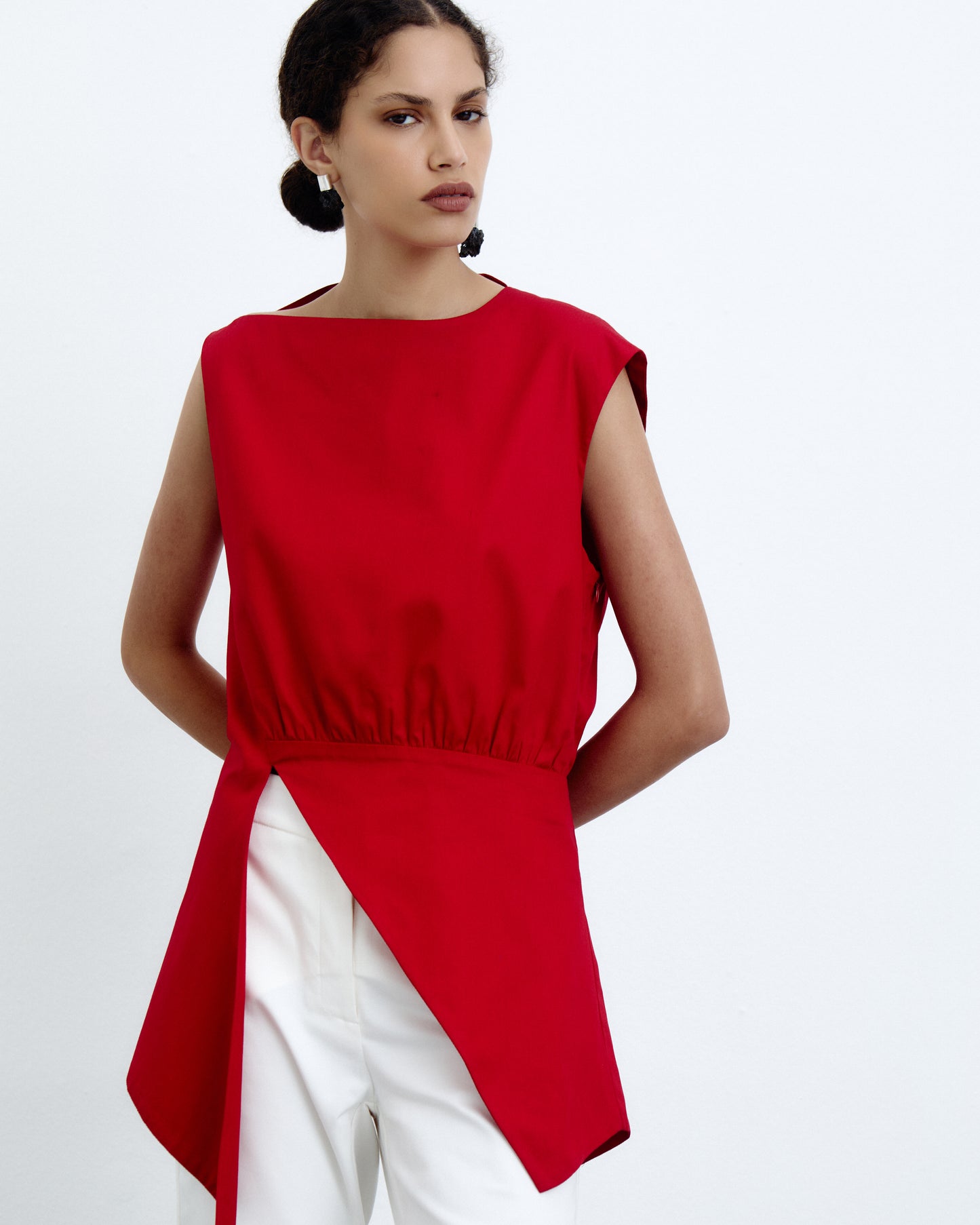 Blusa Fenda Vermelho