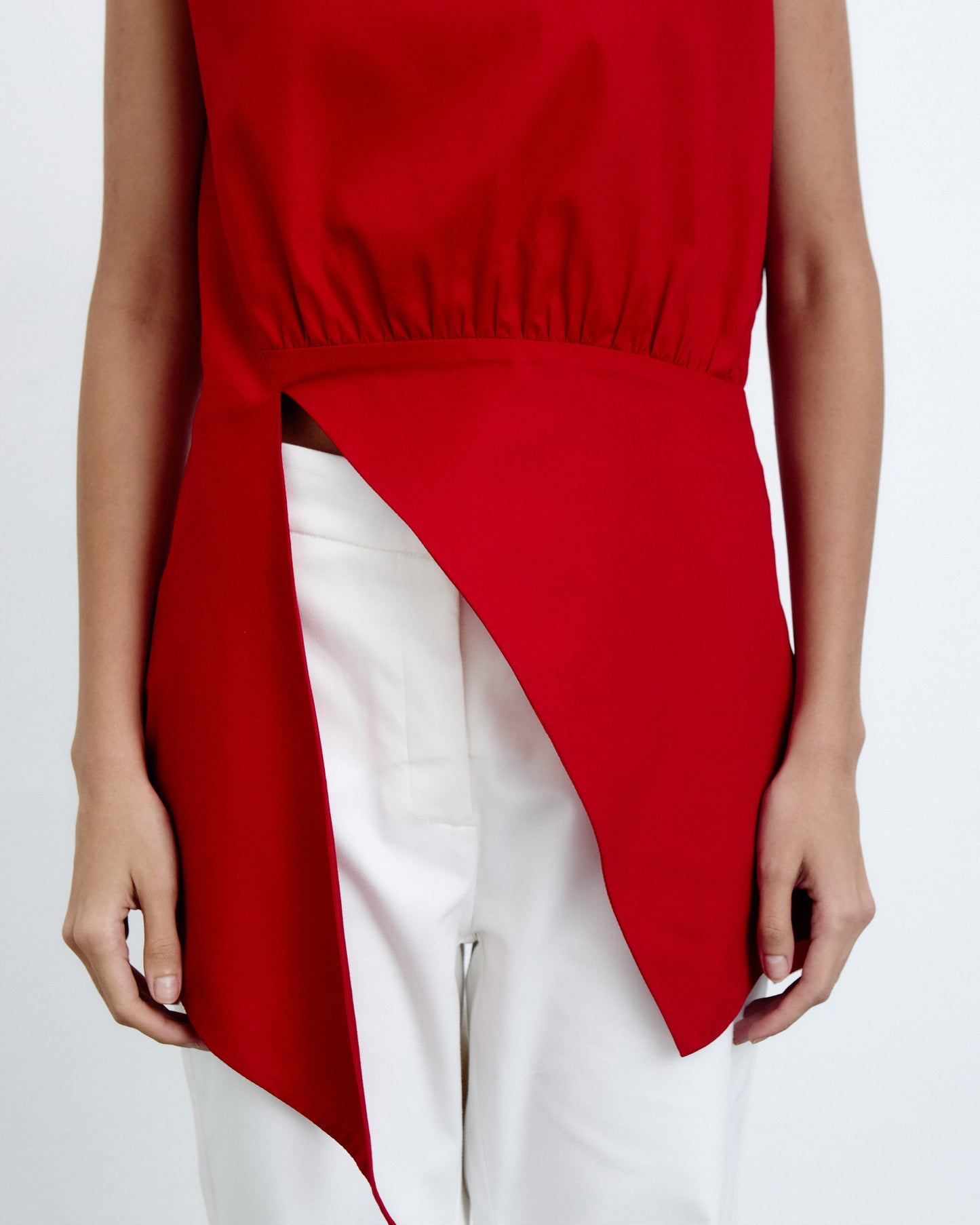 Blusa Fenda Vermelho