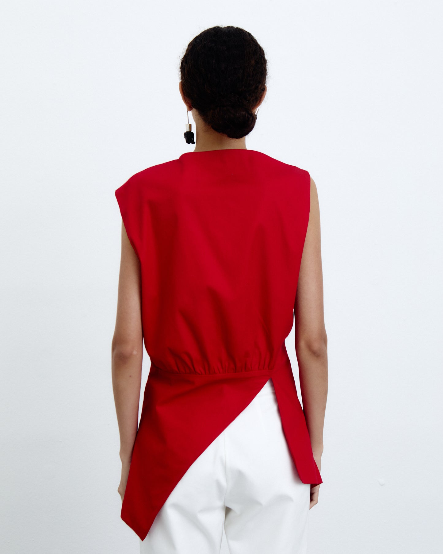 Blusa Fenda Vermelho