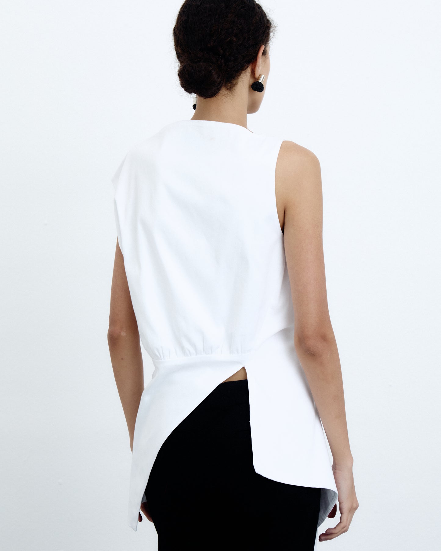 Blusa Fenda Branca